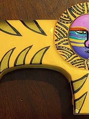 Laurel Burch Hand-Painted Sun Lion Figurine
